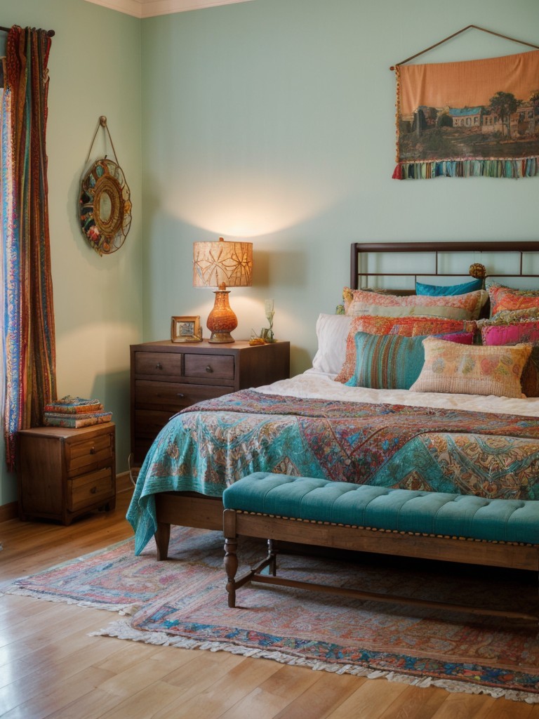 bohemian-bedroom-ideas-vibrant-colors-textured-fabrics-layered-accessories-free-spirited-eclectic-vibe