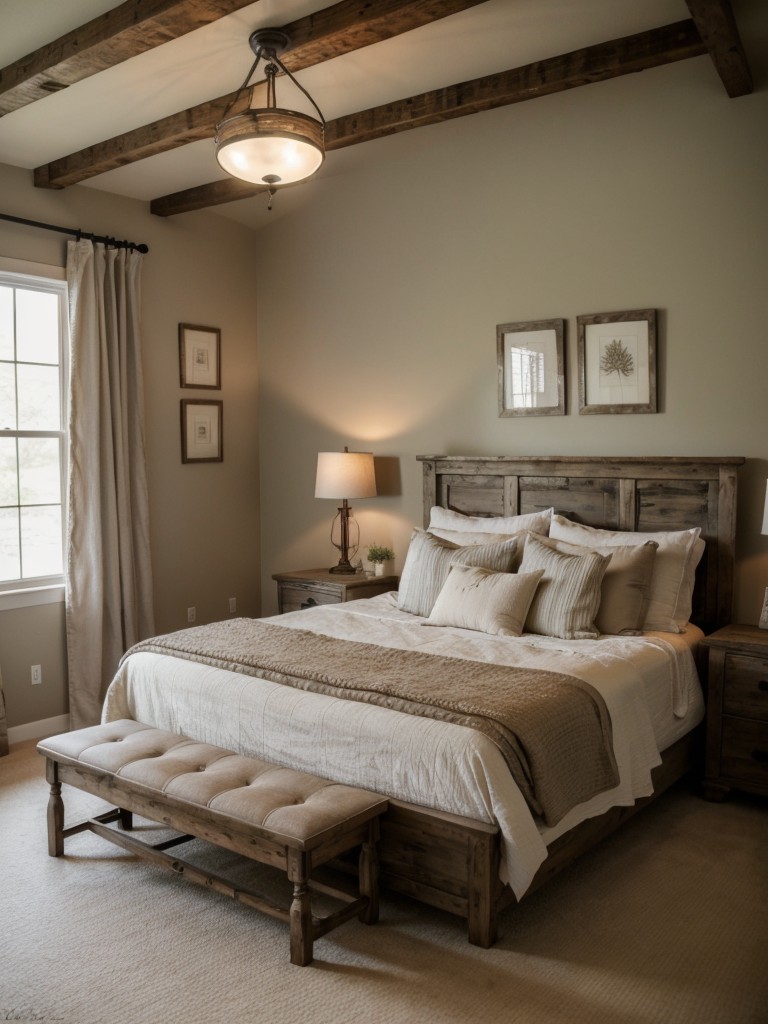 farmhouse-bedroom-ideas-rustic-furniture-vintage-accents-neutral-colors-charming-cozy-feel