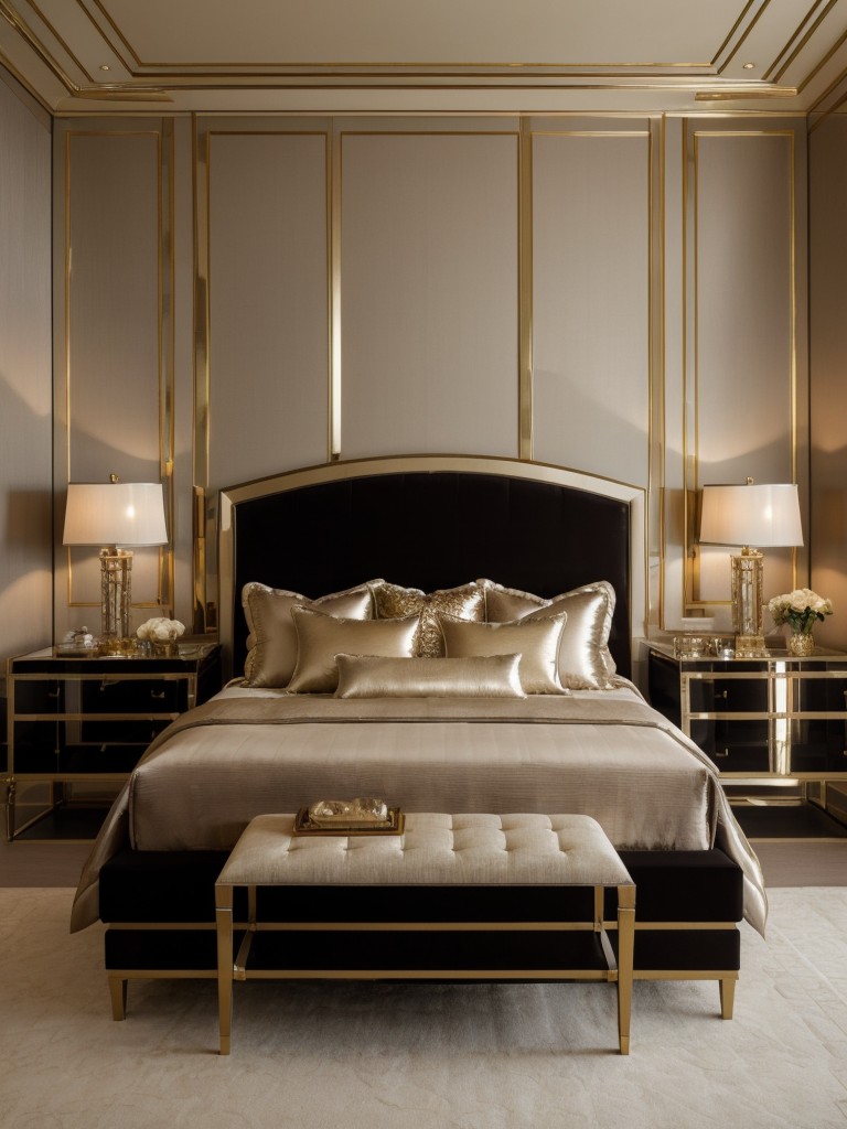 glamorous-bedroom-ideas-luxurious-fabrics-metallic-accents-dramatic-lighting-touch-opulence