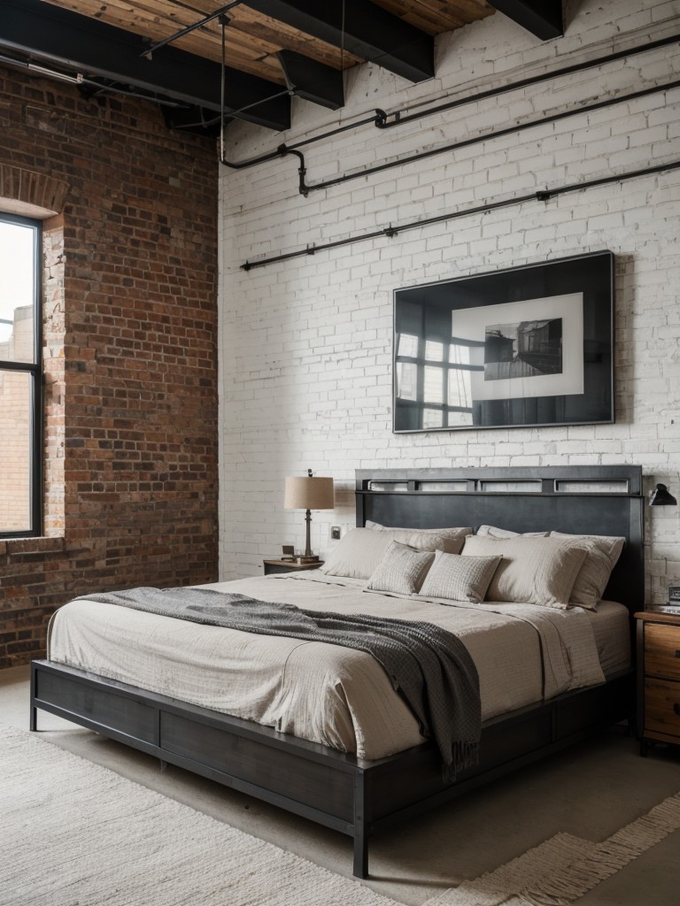 industrial-bedroom-ideas-exposed-brick-walls-metal-accents-raw-materials-chic-edgy-urban-look