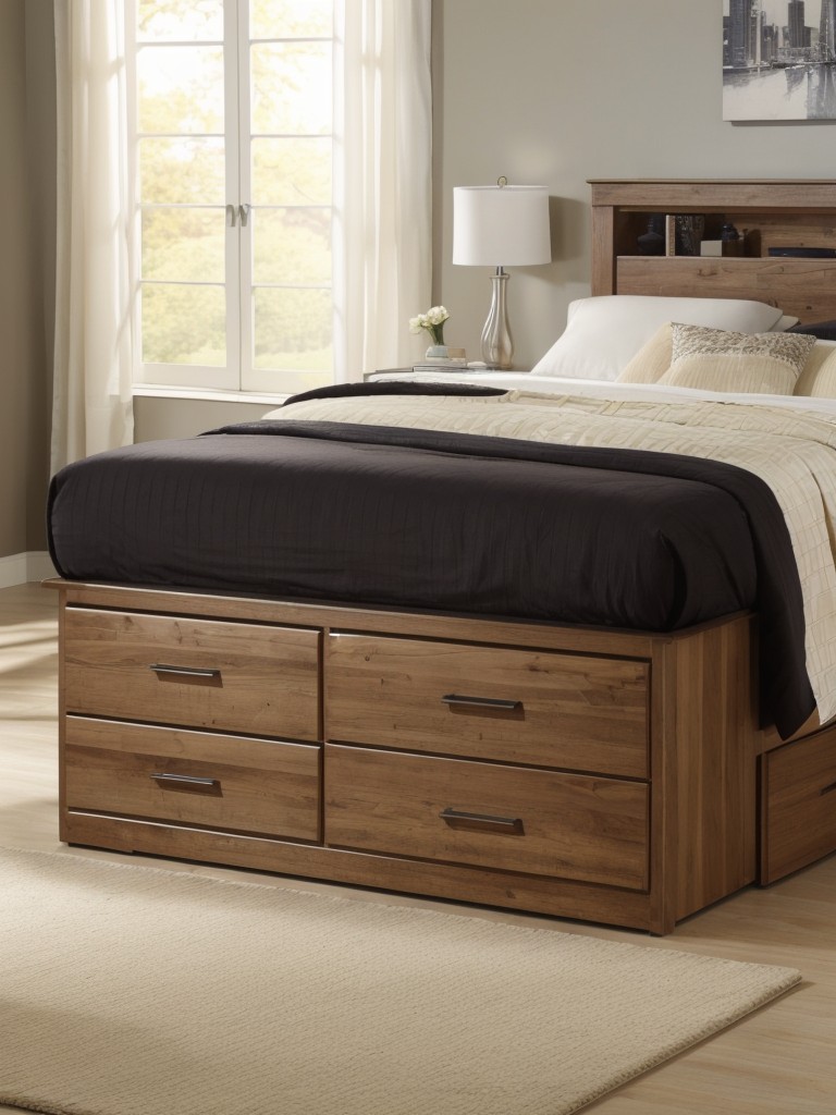 utilize-multifunctional-furniture-such-bed-built-drawers-storage-ottoman