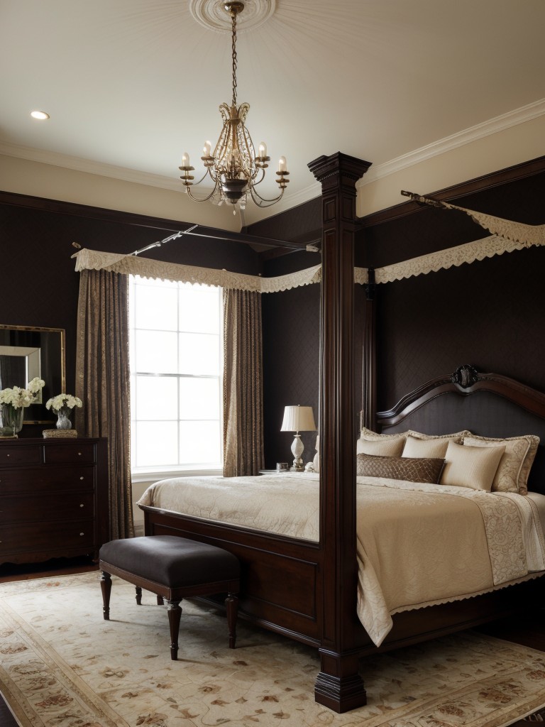 traditional-bedroom-ideas-classic-furniture-timeless-patterns-rich-dark-colors-incorporating-elegant-details-such-chandeliers-canopy-beds-antique-insp