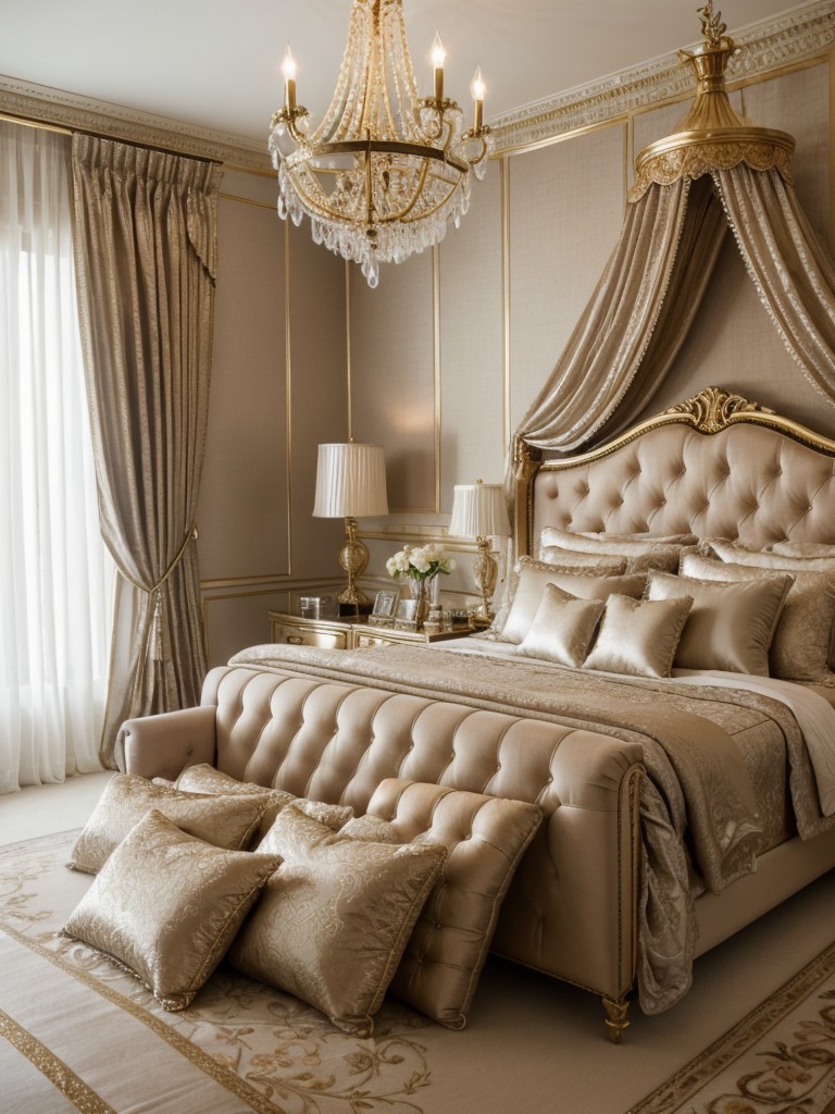glamorous-bedroom-ideas-luxurious-fabrics-elegant-chandeliers-metallic-accents-touch-opulence