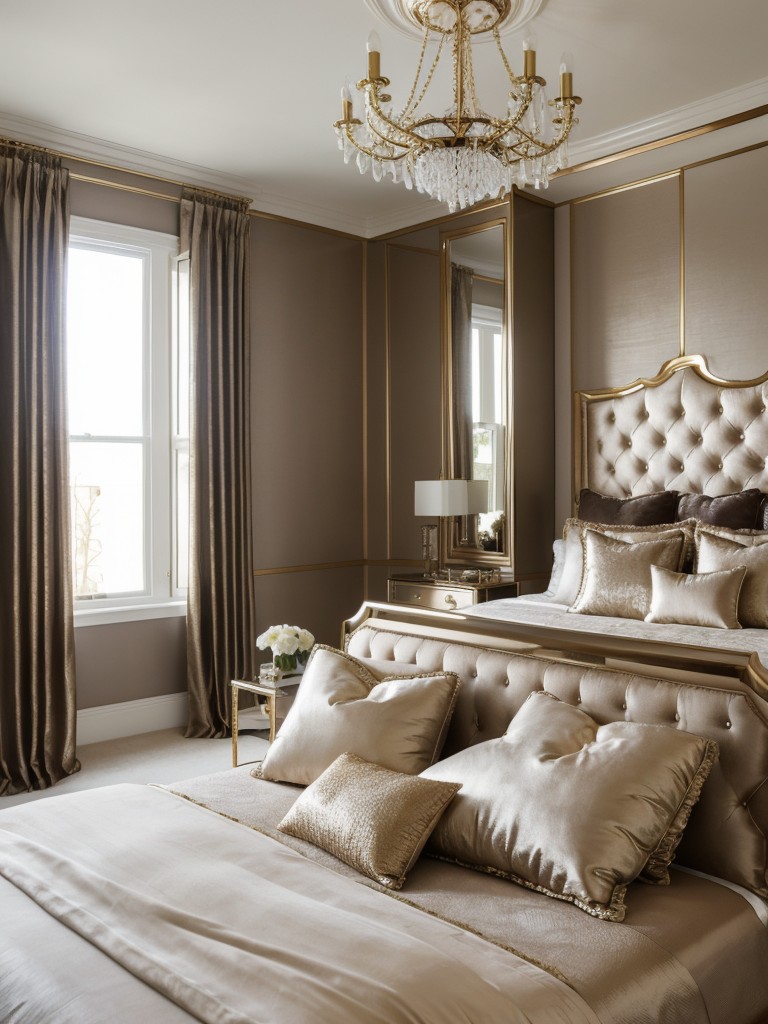 luxe-glam-bedroom-design-metallic-accents-plush-textiles-touch-hollywood-glamour