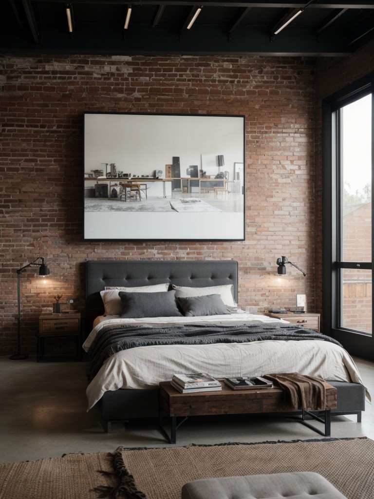 industrial-bedroom-ideas-raw-unfinished-materials-like-brick-walls-metal-accents-paired-sleek-furniture-cool-edgy-look