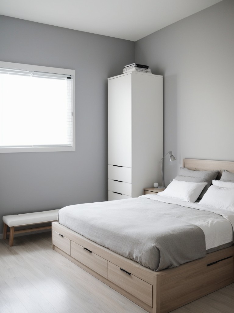 minimalist-bedroom-ideas-monochromatic-color-scheme-sleek-furniture-hidden-storage-solutions-clean-clutter-free-space