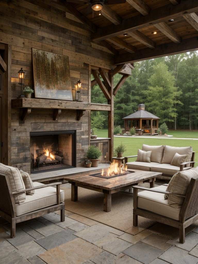 rustic-backyard-ideas-using-reclaimed-wood-antique-furnishings-outdoor-fireplaces-cozy-charming-outdoor-space