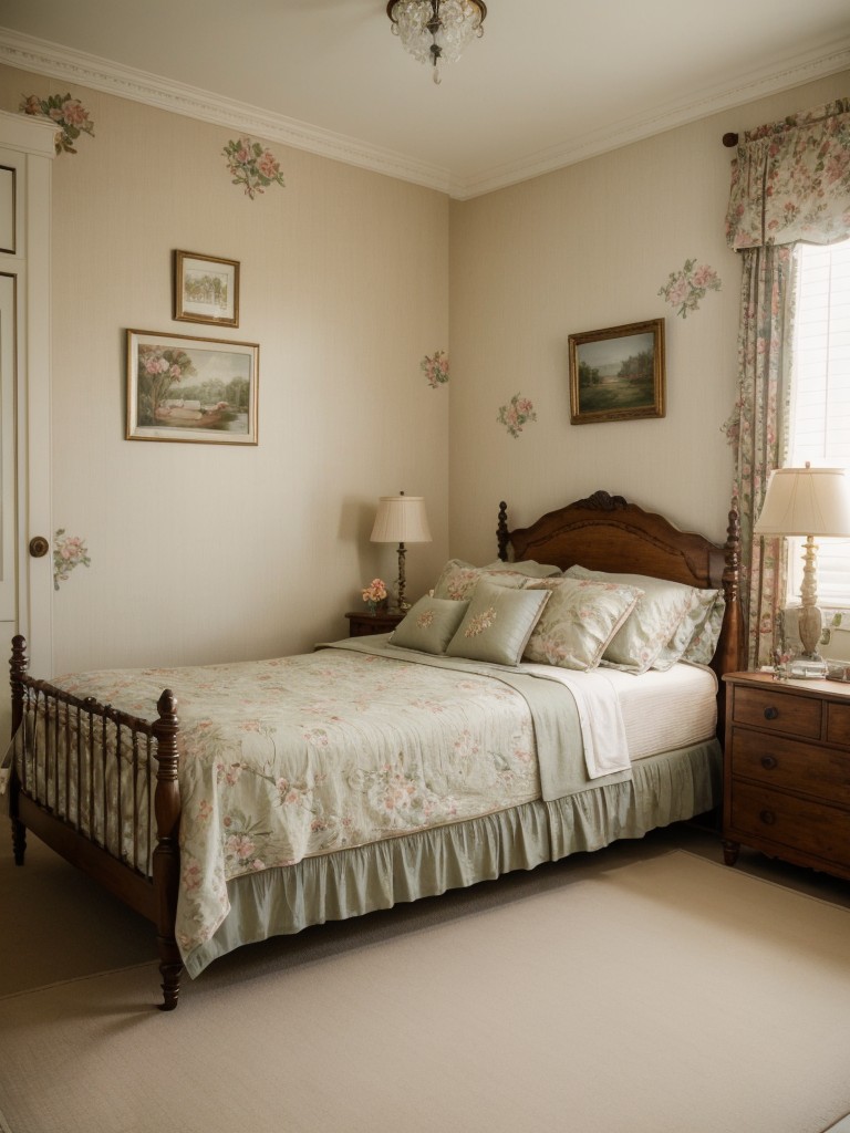 vintage-inspired-bedroom-ideas-antique-furniture-vintage-decor-floral-patterns-timeless-romantic-feel