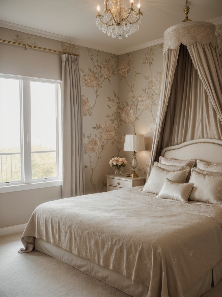 romantic-bedroom-ideas-soft-lighting-luxurious-fabrics-delicate-touches-like-floral-wallpaper-draped-curtains-intimate-dreamy-setting