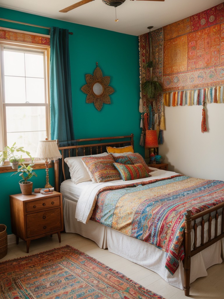 eclectic-boho-bedroom-ideas-vibrant-colors-mixed-patterns-global-inspired-decor-vibrant-unique-atmosphere