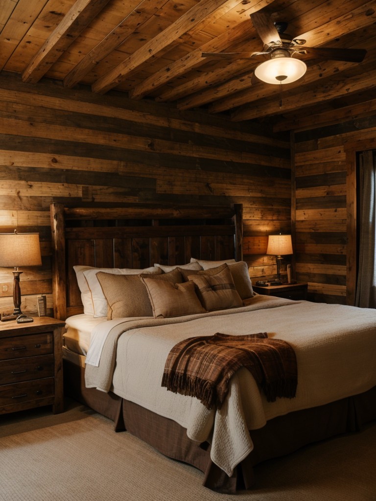 rustic-cabin-bedroom-ideas-wood-paneled-walls-cozy-textiles-warm-earthy-color-scheme-cozy-inviting-retreat