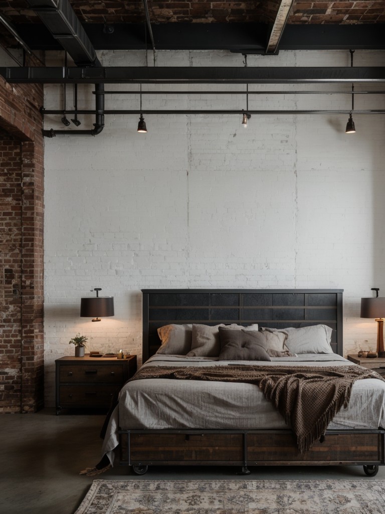 industrial-bedroom-ideas-exposed-brick-walls-metal-accents-rugged-materials-gritty-urban-look