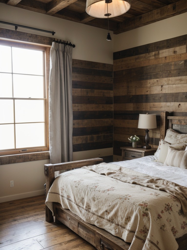 farmhouse-bedroom-ideas-rustic-charm-featuring-weathered-wood-elements-floral-prints-cozy-textiles-cozy-inviting-space