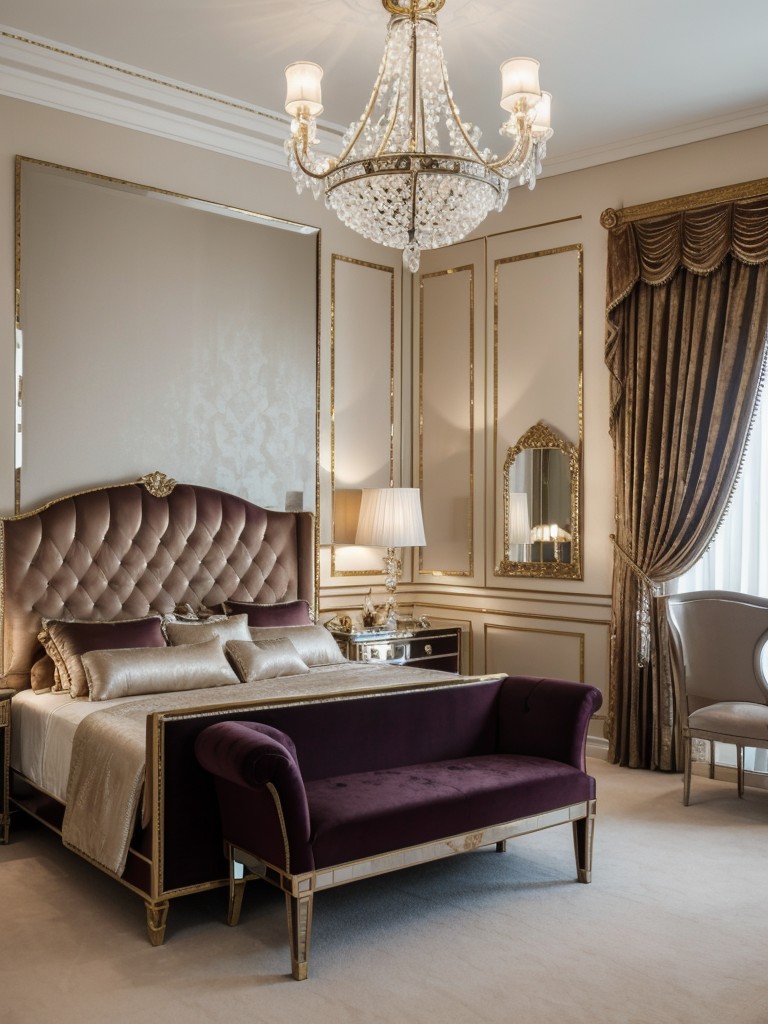 glamorous-bedroom-ideas-luxurious-details-such-velvet-upholstery-crystal-chandeliers-mirrored-accents-glamorous-sophisticated-look