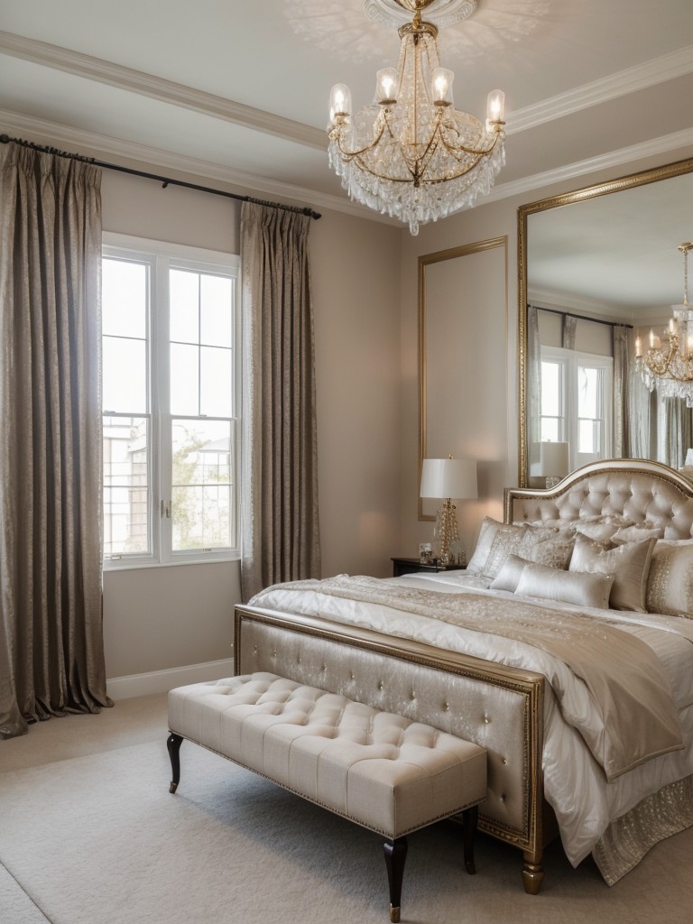 glamorous-bedroom-ideas-luxurious-fabrics-statement-chandeliers-touch-sparkle