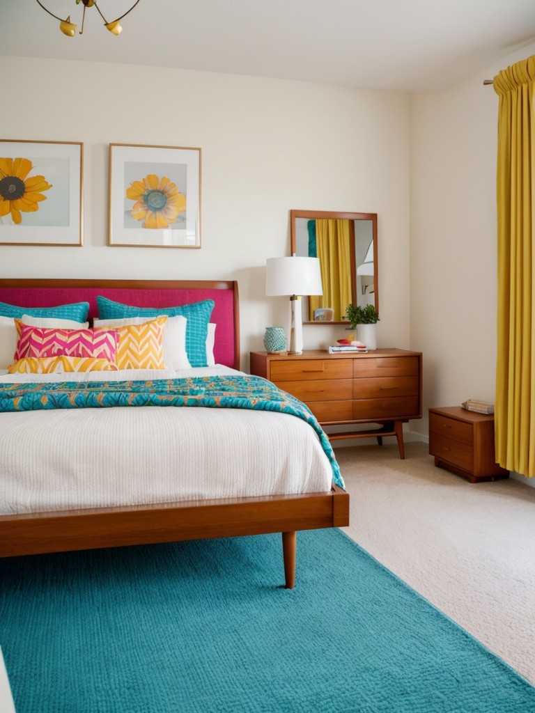 mid-century-modern-bedroom-ideas-retro-furniture-bold-patterns-vibrant-pops-color