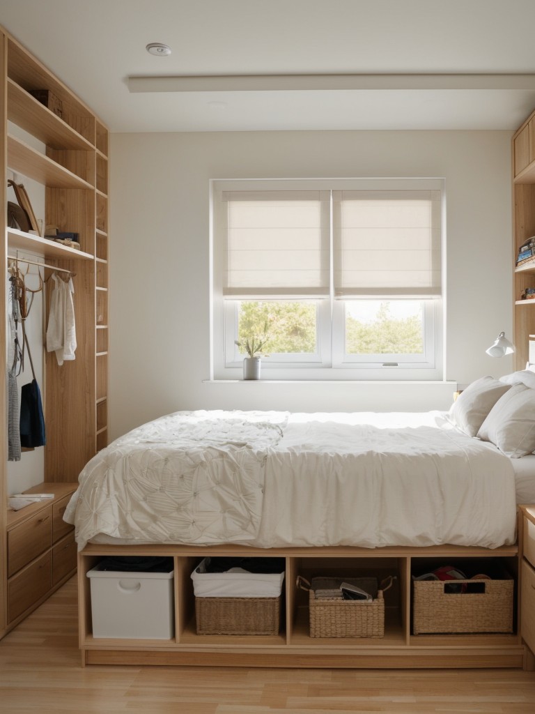 tips-maximizing-storage-small-bedroom-including-utilizing-under-bed-space-using-hanging-organizers-adding-built-shelves