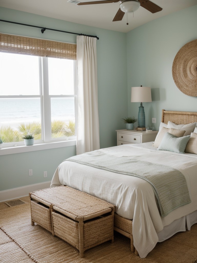 coastal-inspired-bedroom-design-ideas-neutral-color-scheme-beachy-accessories-natural-materials-like-rattan-seagrass