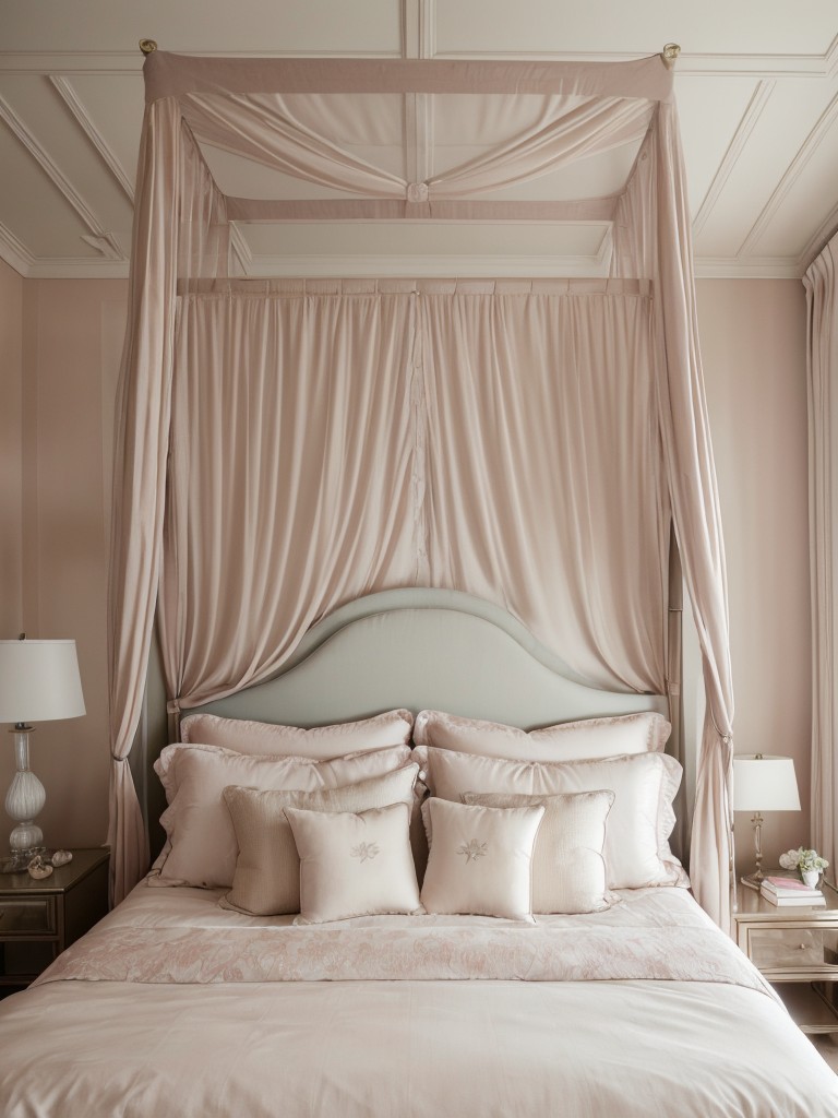 romantic-bedroom-design-ideas-soft-pastel-colors-luxurious-bedding-canopy-bed