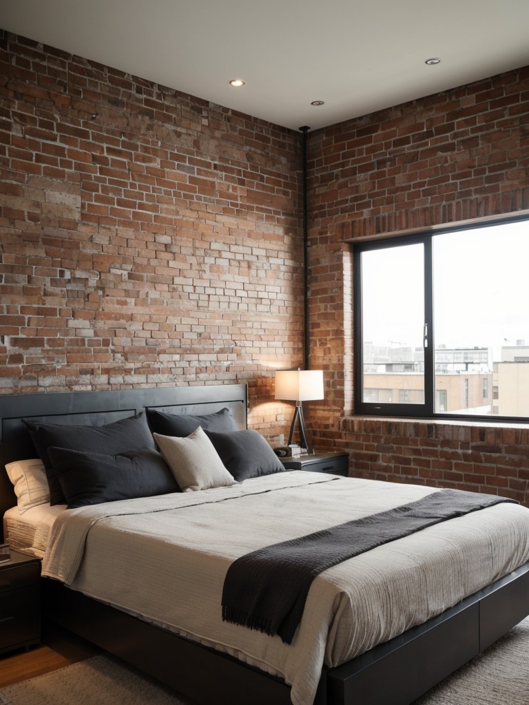 industrial-bedroom-design-ideas-edgy-urban-appeal-combining-raw-materials-exposed-brick-walls-sleek-metal-furnishings-cool-contemporary-look