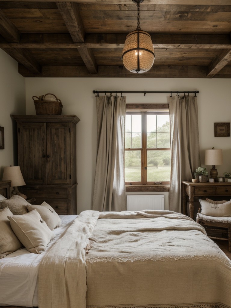 farmhouse-bedroom-ideas-rustic-charm-distressed-furniture-cozy-textiles-cozy-inviting-country-inspired-space