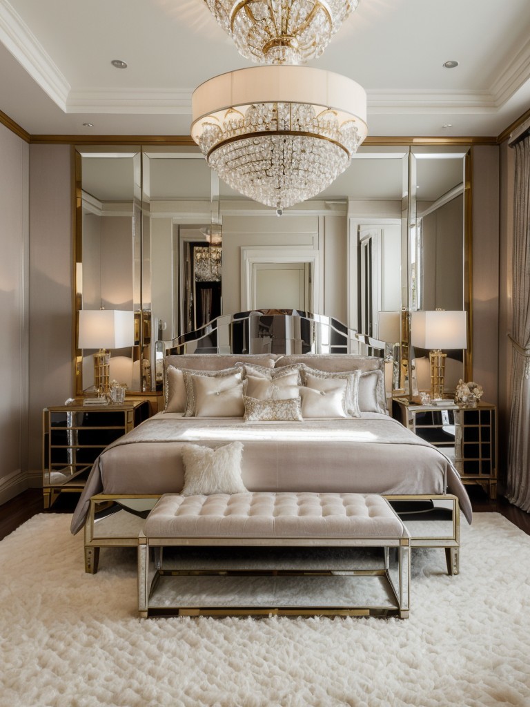 glamorous-hollywood-inspired-bedroom-ideas-mirrored-furniture-opulent-textiles-using-crystal-chandeliers-plush-rugs-glamorous-luxurious-feel