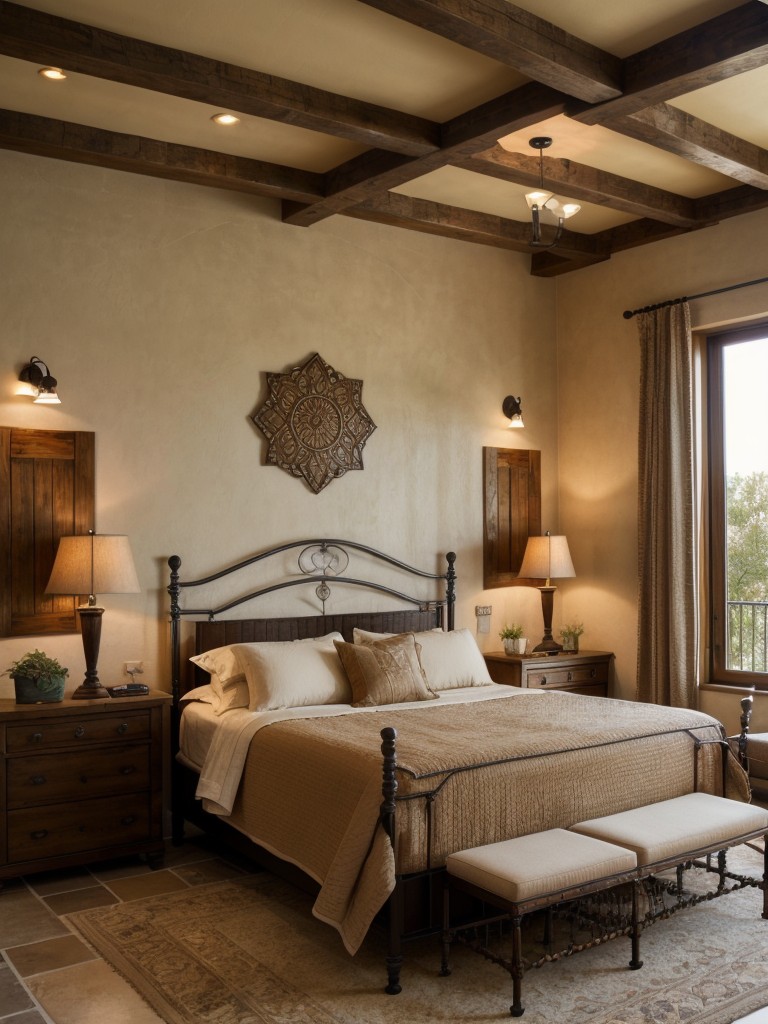 mediterranean-inspired-bedroom-ideas-warm-earth-tones-architectural-details-using-wrought-iron-accents-mosaic-patterns-rustic-mediterranean-feel