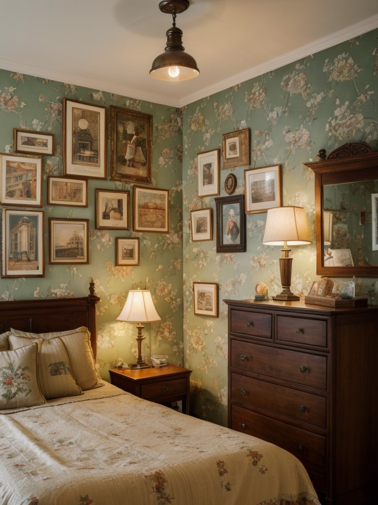 vintage-inspired-bedroom-ideas-antique-furniture-retro-wallpaper-using-vintage-posters-vintage-inspired-lighting-fixtures-charming-nostalgic-ambiance