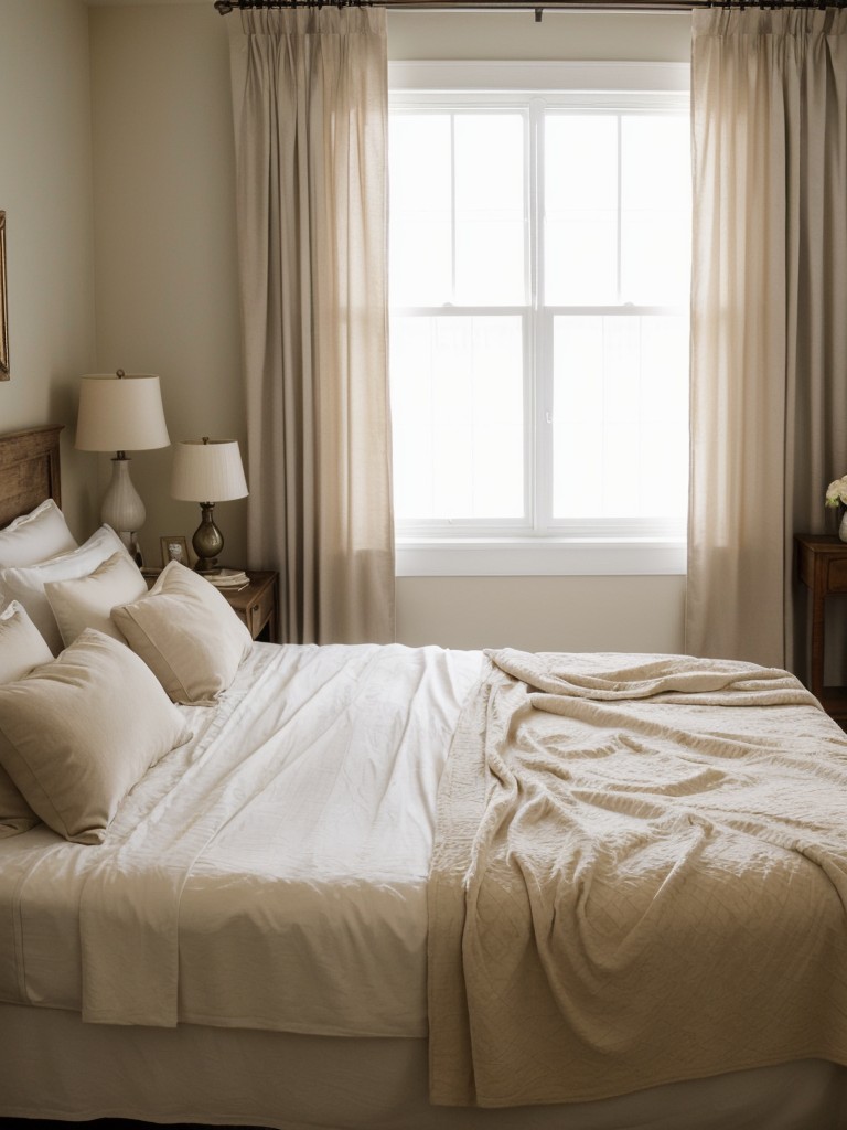 create-cozy-romantic-bedroom-ambiance-soft-lighting-textured-bedding-sheer-curtains