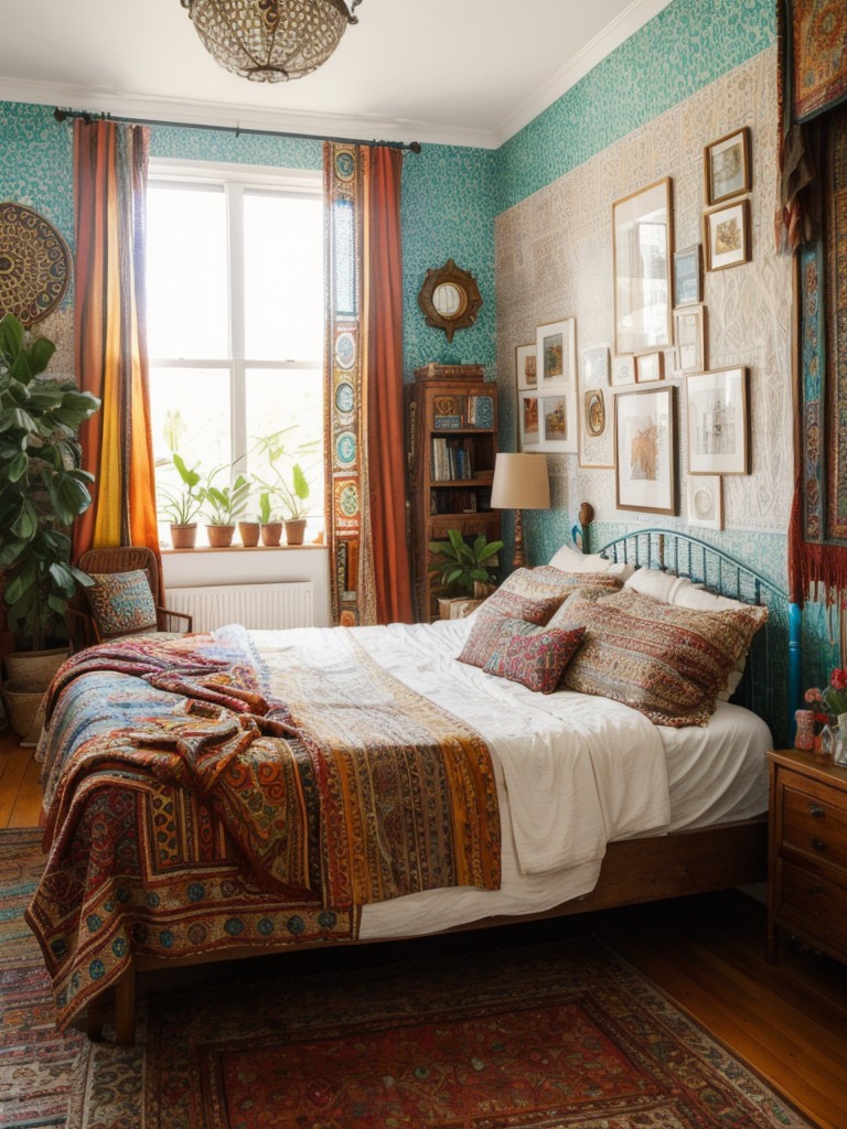 bohemian-chic-bedroom-ideas-vibrant-patterns-eclectic-decor-mix-textures-colors