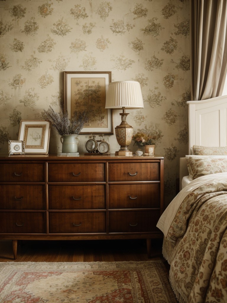 vintage-inspired-bedroom-ideas-retro-furniture-antique-accents-mix-patterns-textures-nostalgic-feel
