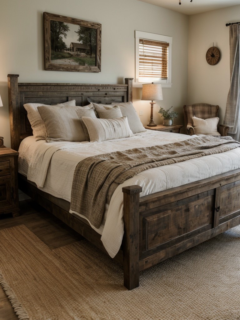 rustic-farmhouse-bedroom-ideas-distressed-wood-furniture-vintage-accents-cozy-textiles-charming-cozy-retreat