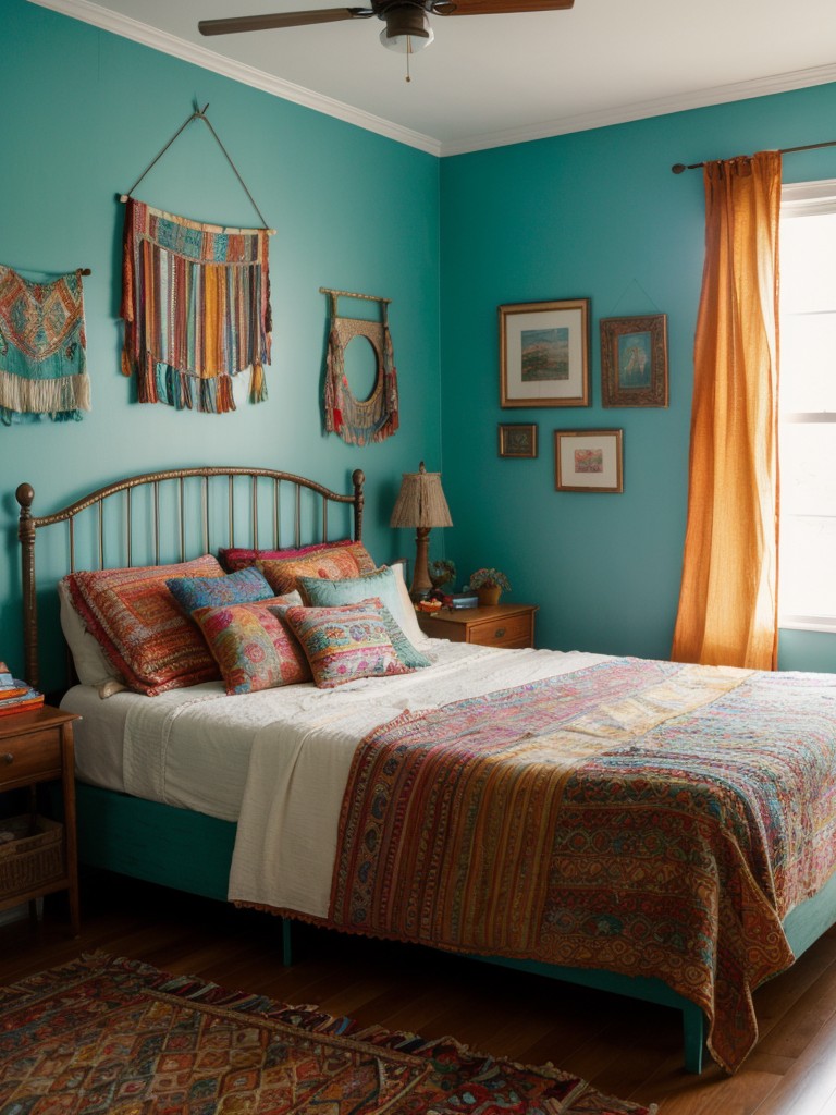 bohemian-bedroom-ideas-vibrant-colors-layered-textiles-eclectic-decor-free-spirited-cozy-ambiance