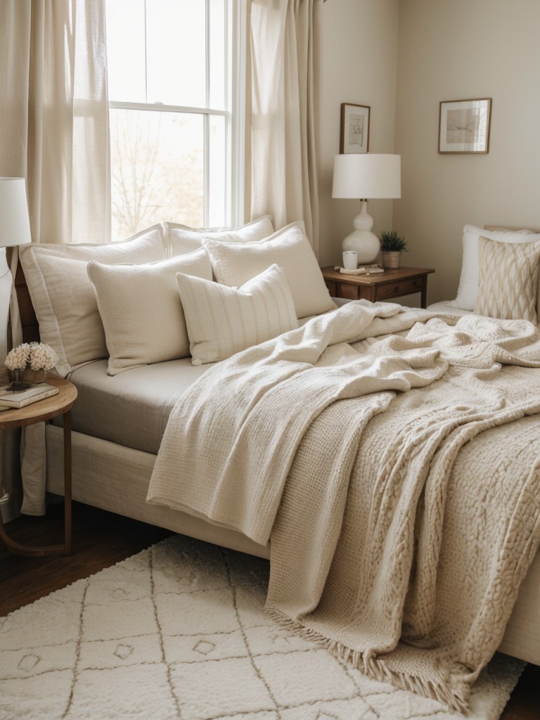 cozy-bedroom-ideas-neutral-colors-layered-textiles-using-oversized-pillows-fuzzy-blankets-reading-nook