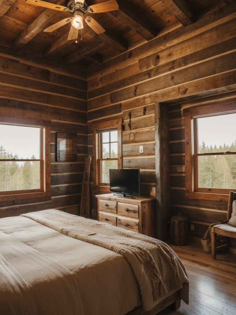 rustic-cabin-inspired-bedroom-design-wooden-accents-cozy-textiles-warm-color-palette-cozy-inviting-space