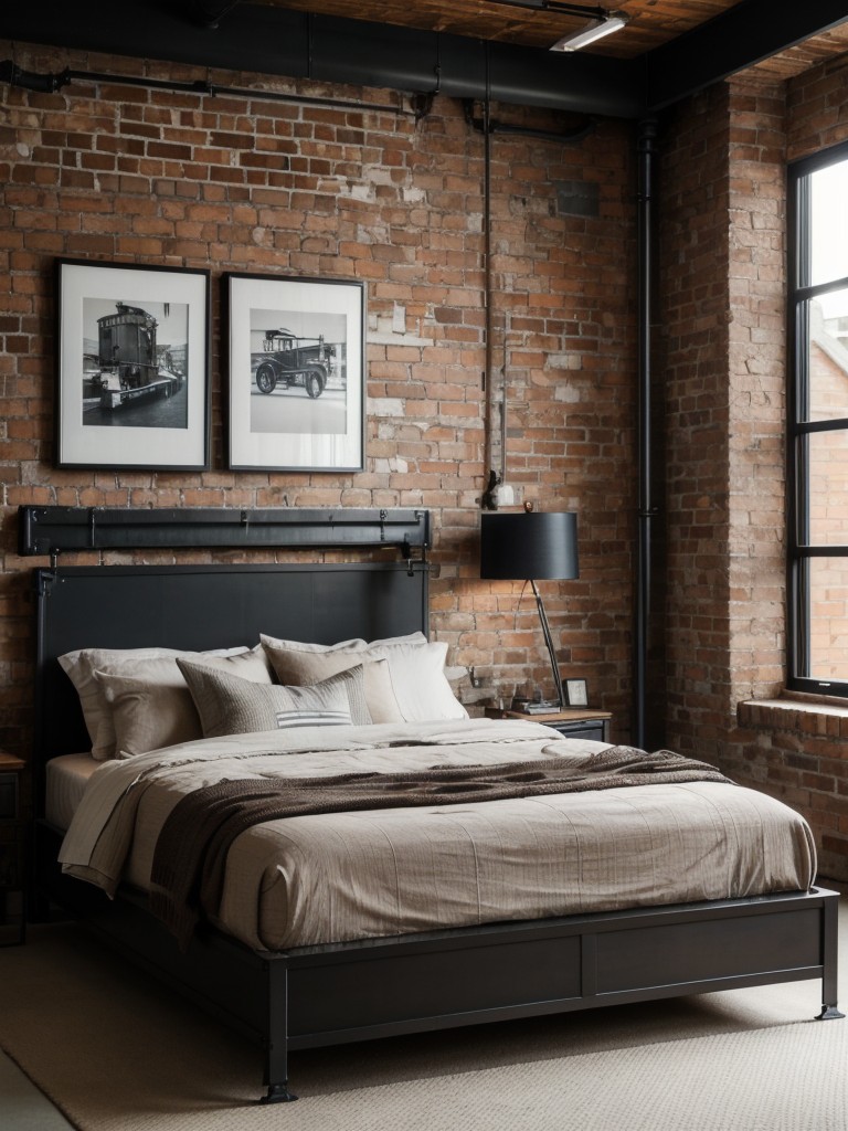 industrial-bedroom-ideas-exposed-brick-walls-metal-accents-edgy-decor-pieces