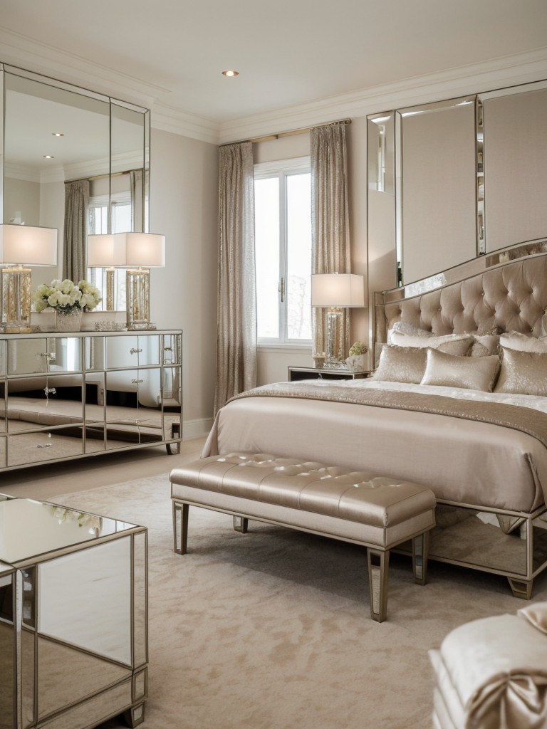 glam-bedroom-ideas-luxurious-fabrics-mirrored-furniture-sparkling-accents-glamorous-sophisticated-atmosphere