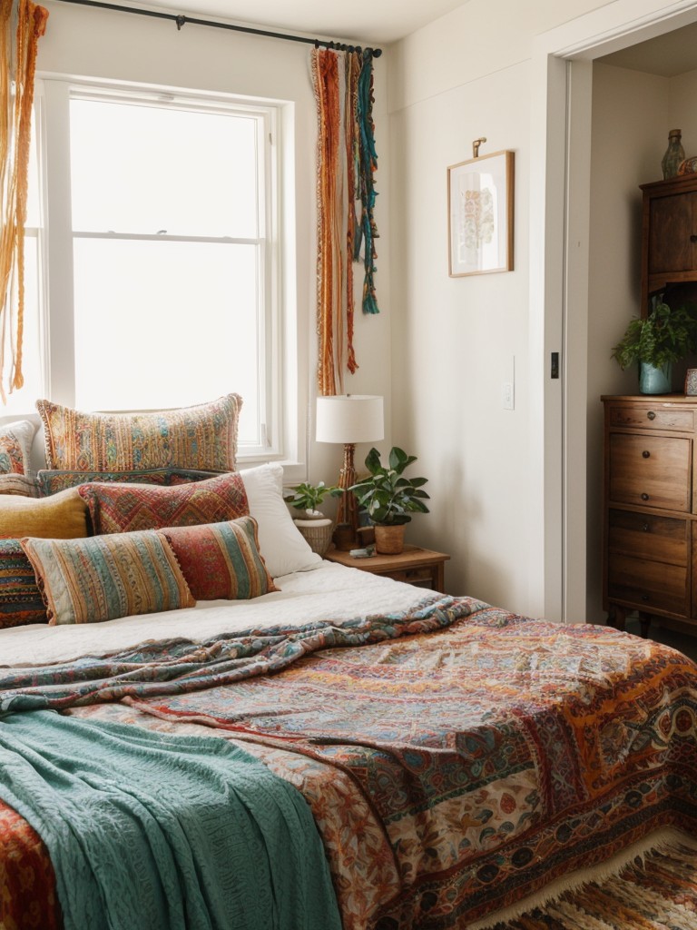 bohemian-bedroom-ideas-vibrant-colors-mixed-patterns-lots-cozy-textured-layers