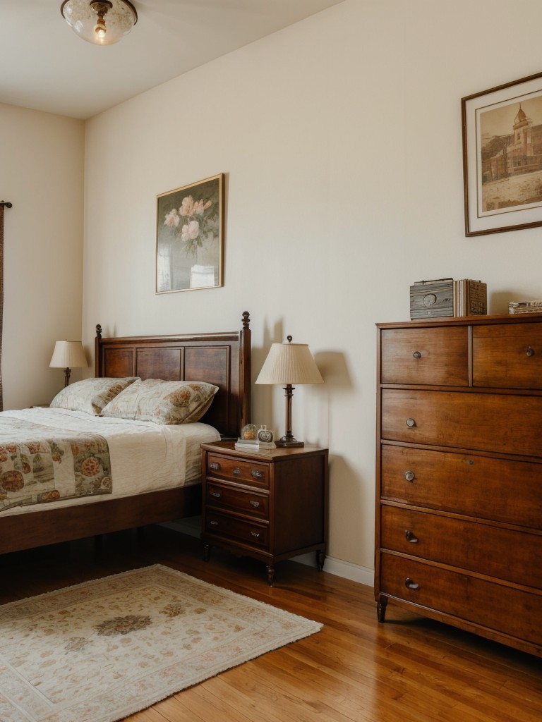 vintage-inspired-bedroom-ideas-antique-furniture-retro-patterns-vintage-artwork