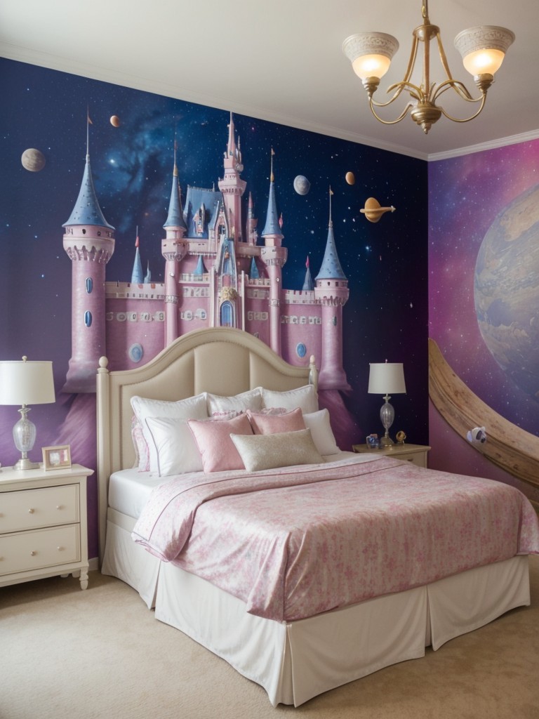 design-whimsical-theme-room-such-princess-castle-outer-space-adventure-themed-bedding-wall-murals-creative-lighting-fixtures