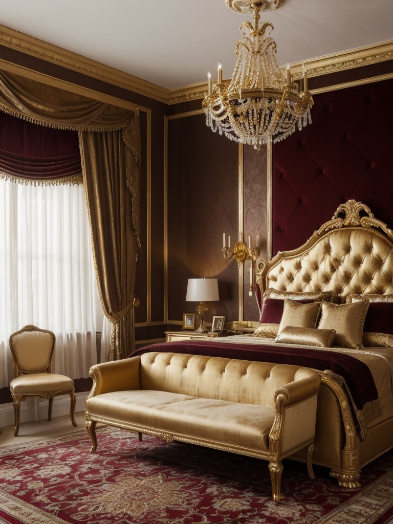 glamorous-bedroom-ideas-luxurious-accents-rich-textiles-incorporating-gold-accents-velvet-upholstery-elegant-opulent-look