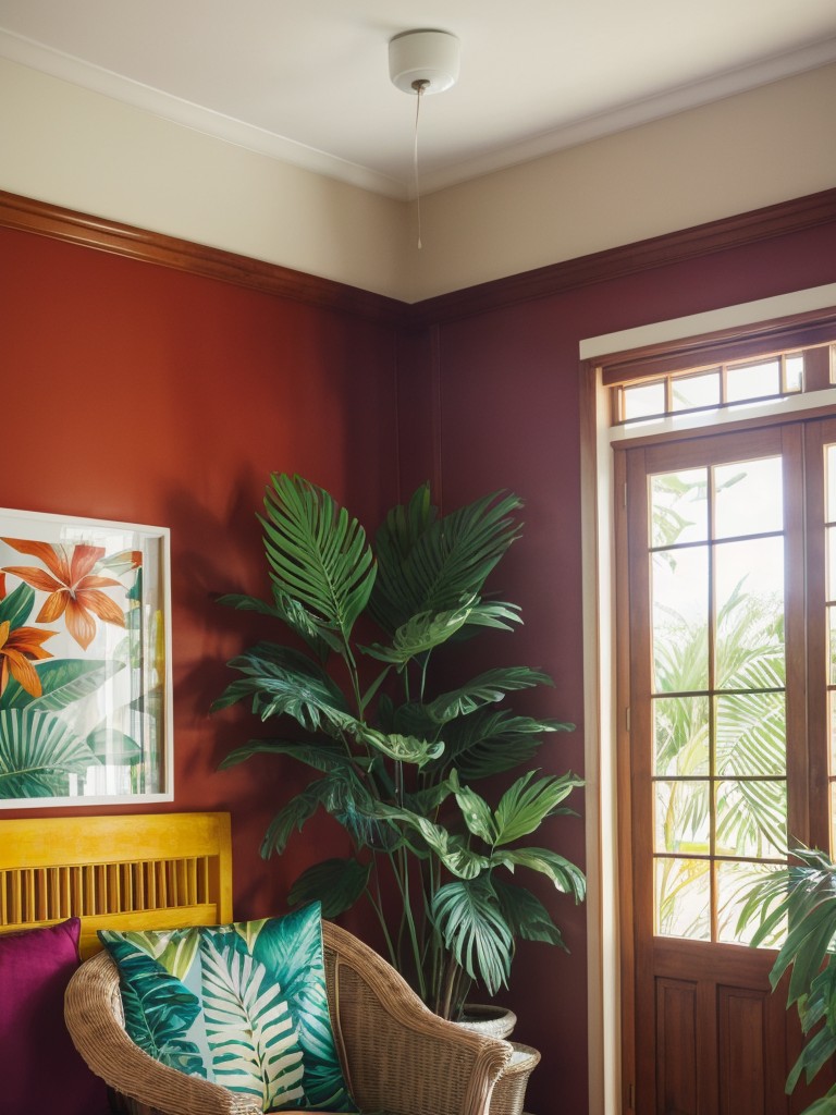 tropical-bedroom-ideas-bold-prints-vibrant-colors-using-tropical-plants-wicker-furniture-to-create-lush-exotic-retreat
