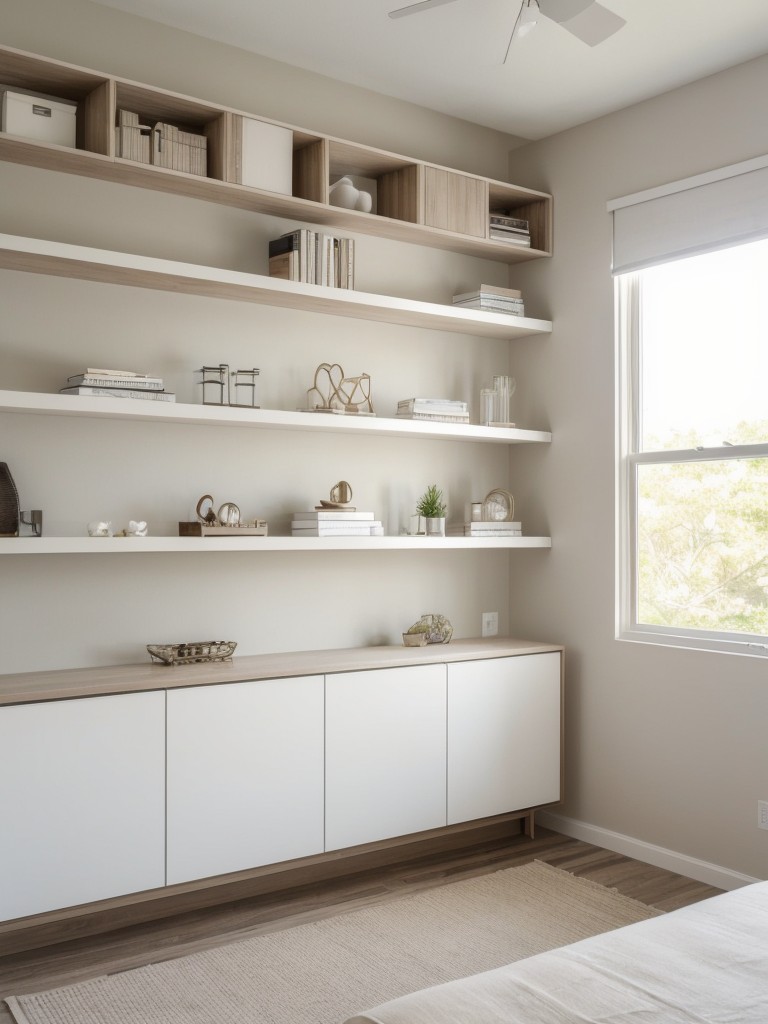minimalist-bedroom-ideas-neutral-color-palette-sleek-furniture-creating-calming-clutter-free-space-using-floating-shelves-hidden-storage-options