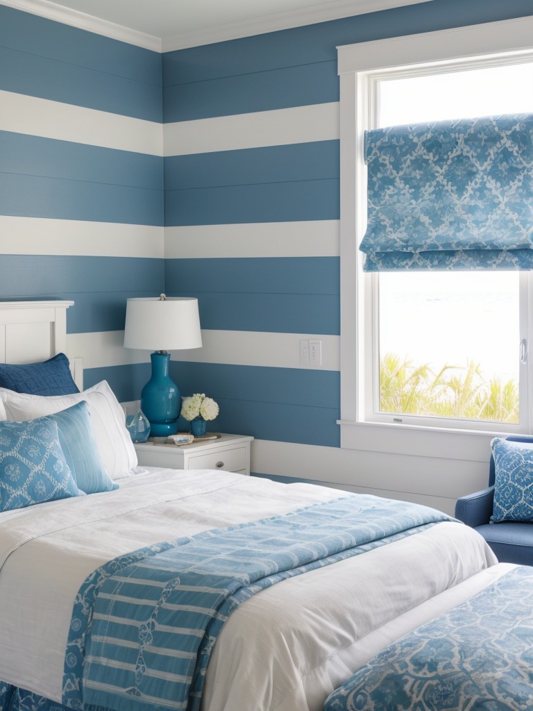 scenic-ocean-themed-bedroom-decor-incorporating-shades-blue-nautical-patterns-coastal-inspired-accessories-soothing-beachy-ambiance