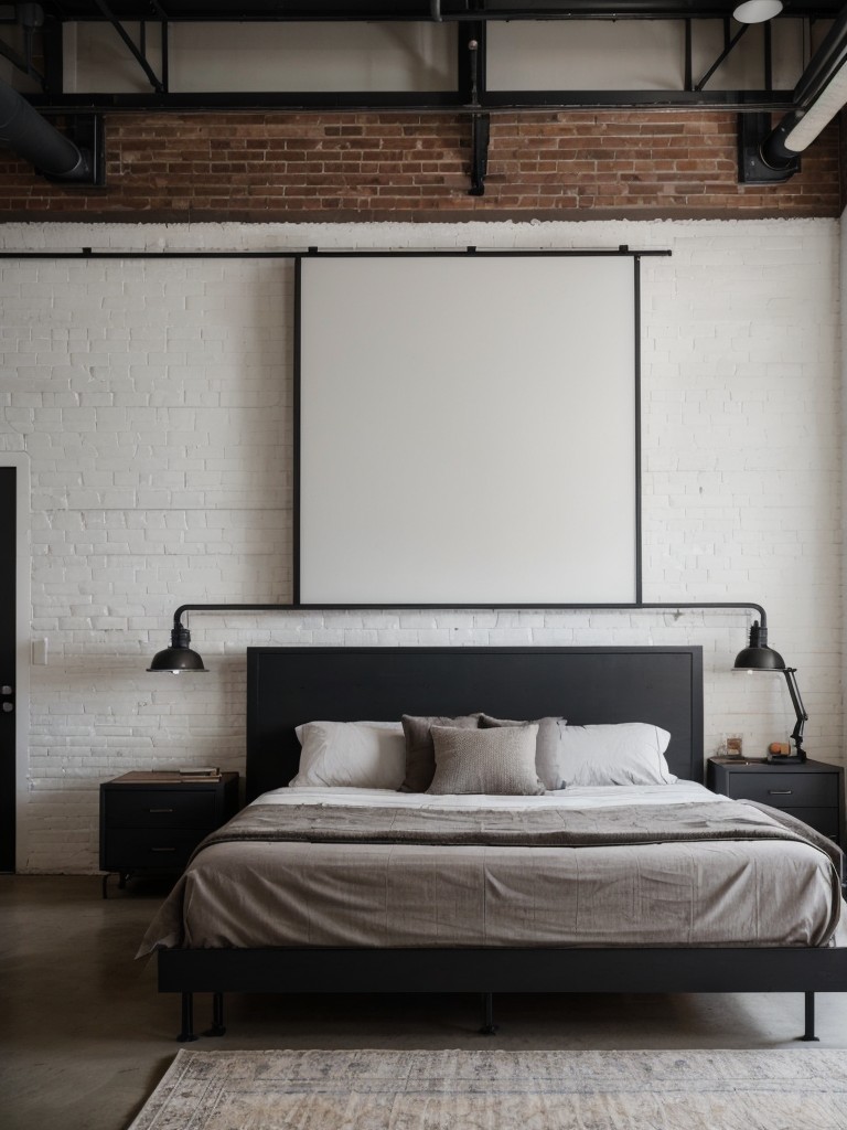 industrial-bedroom-ideas-exposed-brick-walls-metal-accents-minimalistic-decor-modern-edgy-look