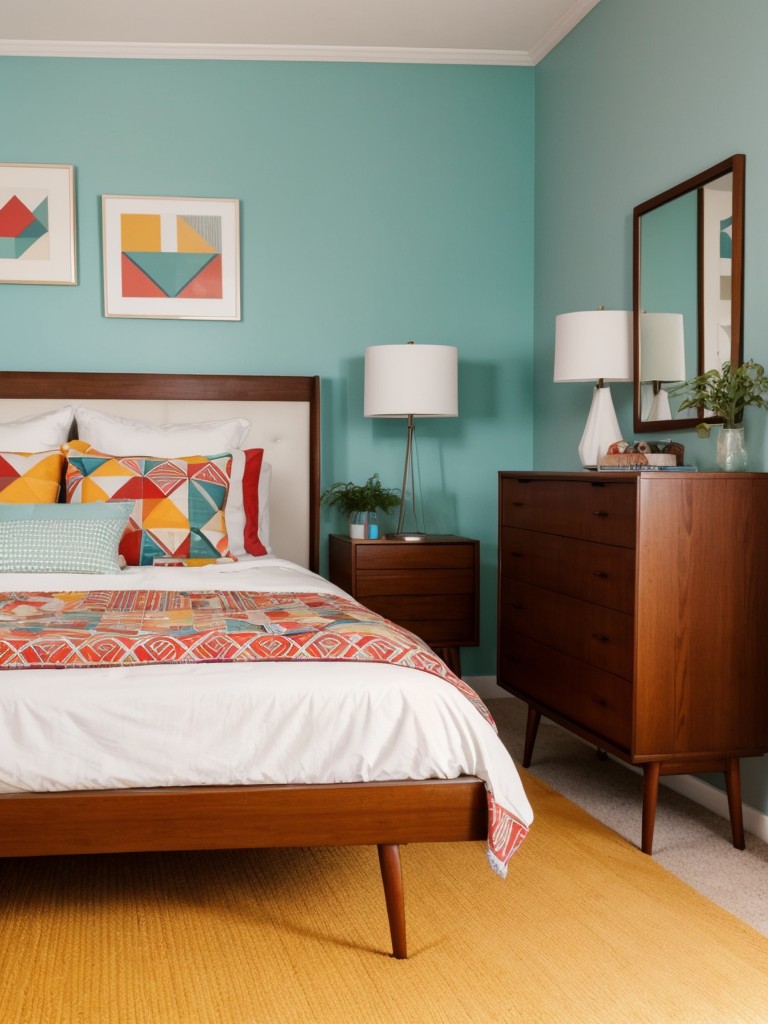 mid-century-modern-bedroom-ideas-retro-furniture-vibrant-pops-color-geometric-patterns-chic-nostalgic-vibe