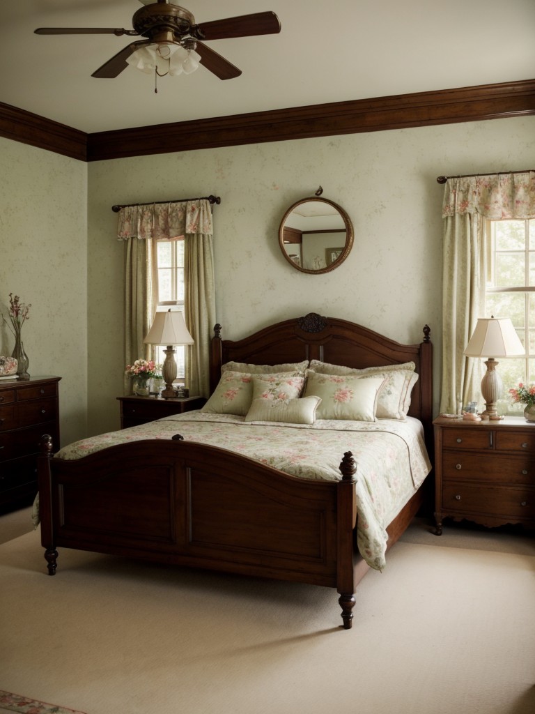 vintage-inspired-bedroom-ideas-antique-furniture-floral-patterns-delicate-details-charming-nostalgic-look