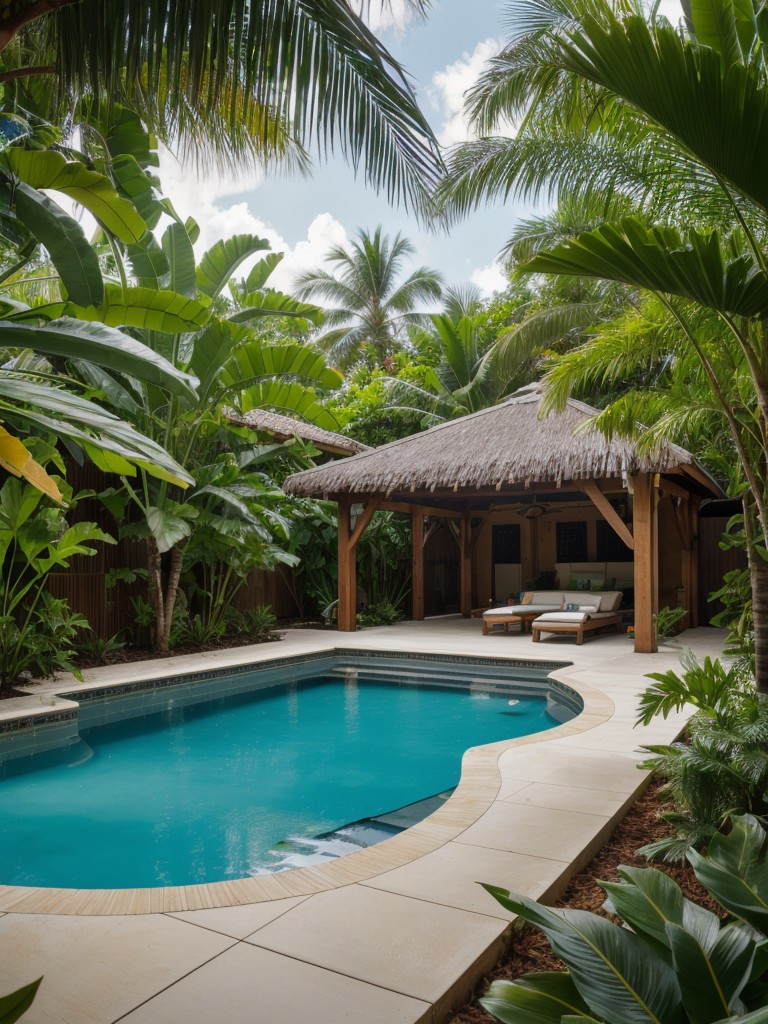 tropical-backyard-oasis-lush-landscaping-hammocks-refreshing-swimming-pool