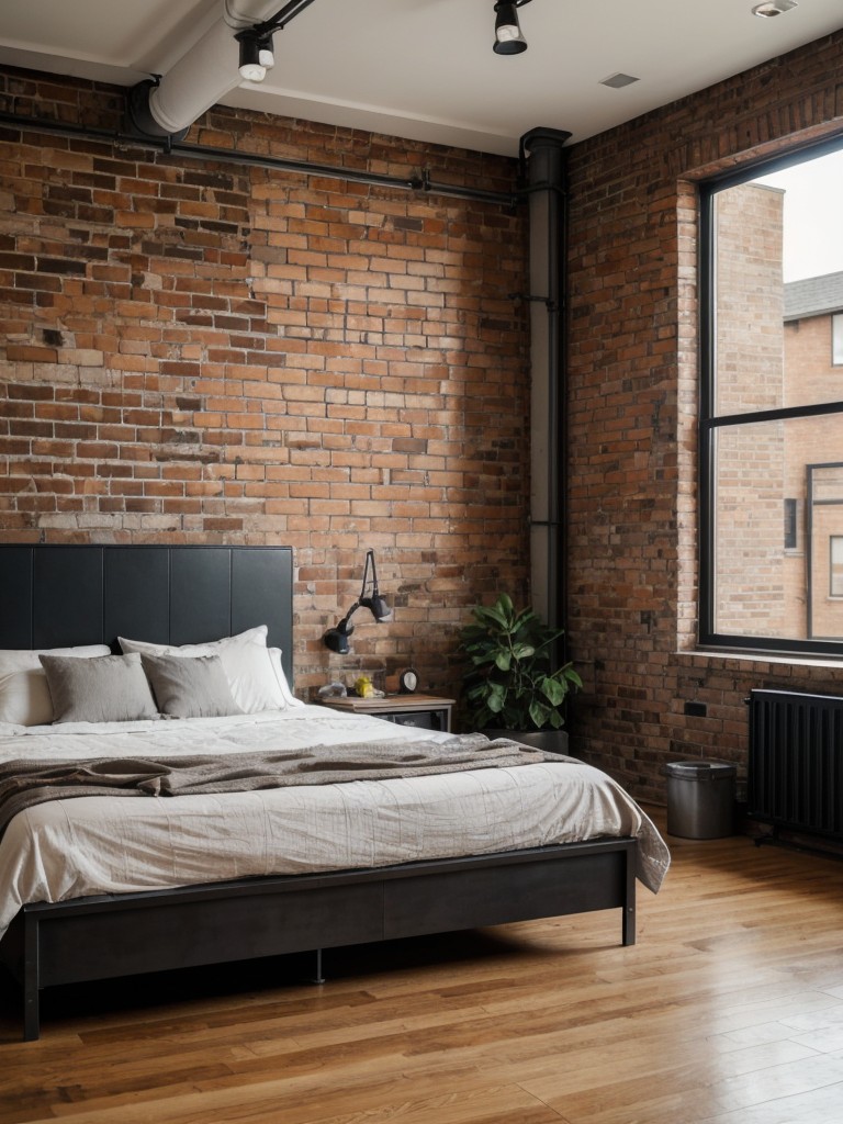 industrial-bedroom-ideas-exposed-brick-walls-metal-accents-utilitarian-furniture-cool-urban-inspired-look