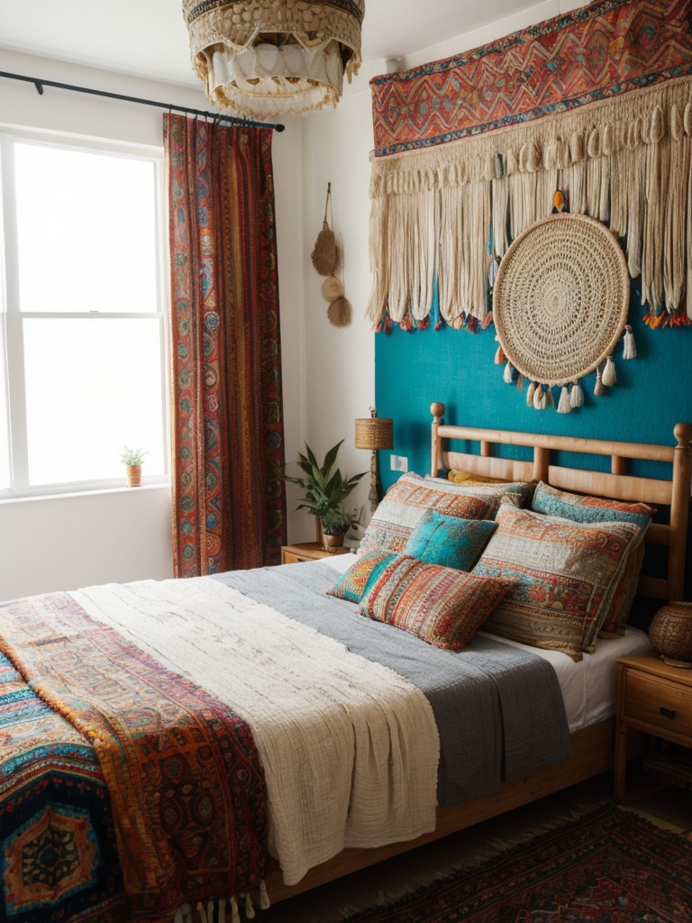 boho-chic-bedroom-ideas-mix-bohemian-modern-design-elements-incorporating-bold-patterns-global-inspired-textiles-eclectic-accessories-to-create-vibran